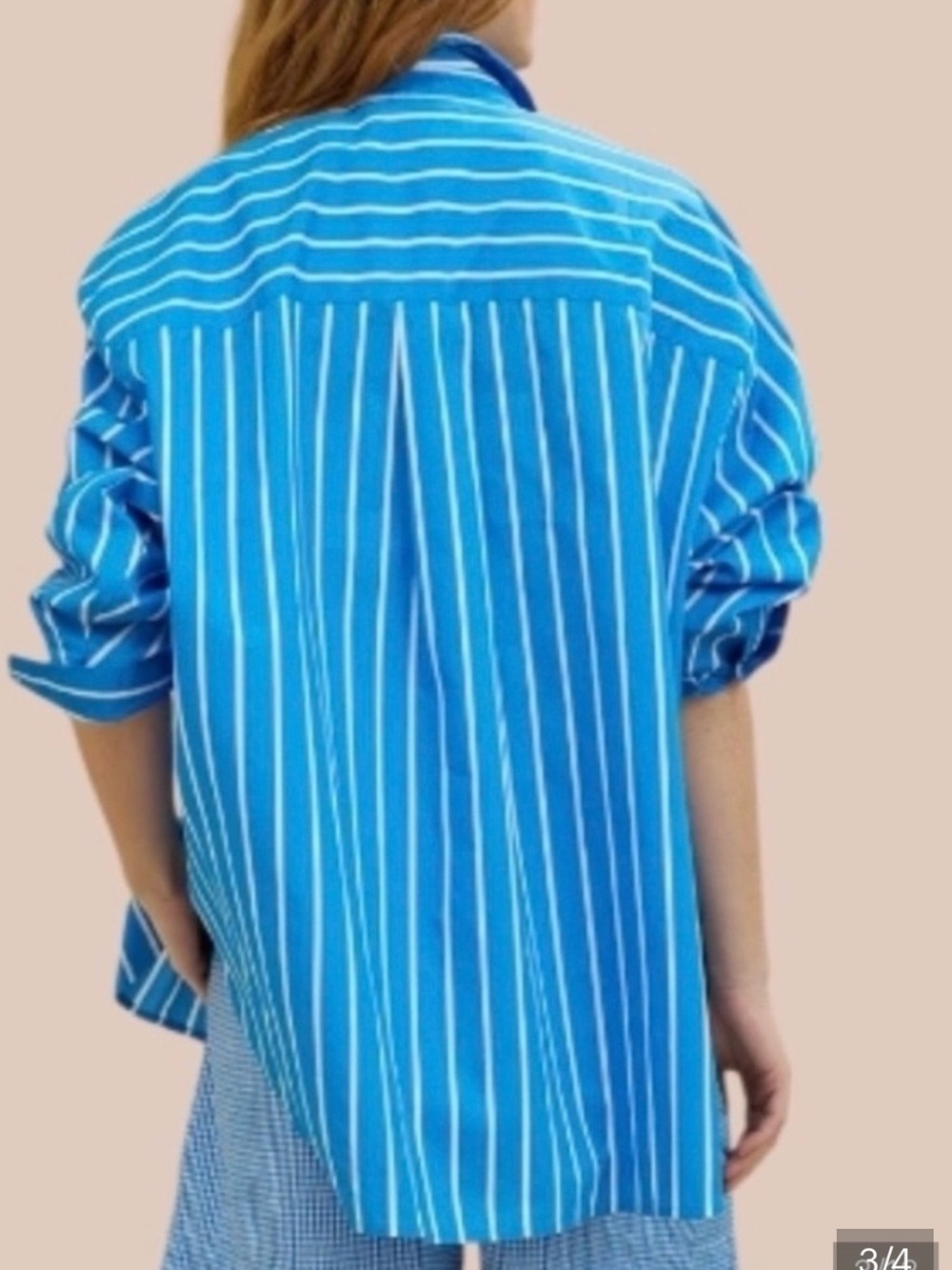 Aerie Good Day Button Up Striped Shirt Size XL - Picture 2 of 7